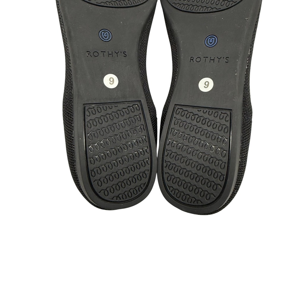 Rothy's The‎ Point Black Solid Flat Slip On Shoes… - image 10